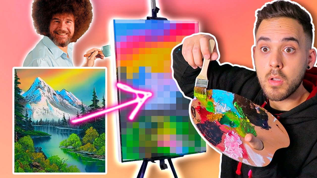 SEGU&Iacute; UN TUTORIAL DE BOB ROSS 🥵 *DEC&Iacute;AN QUE ERA F&Aacute;CIL*