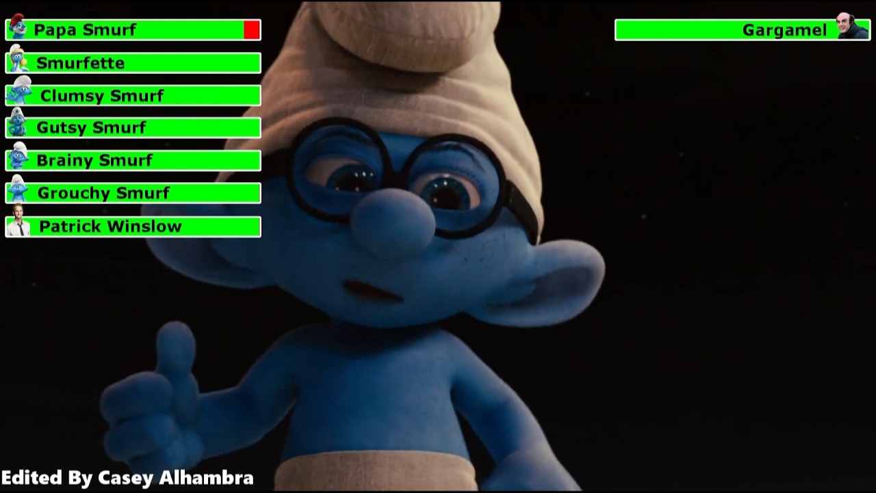 Smurfs (2011) Final Battle with healthbars 1/2