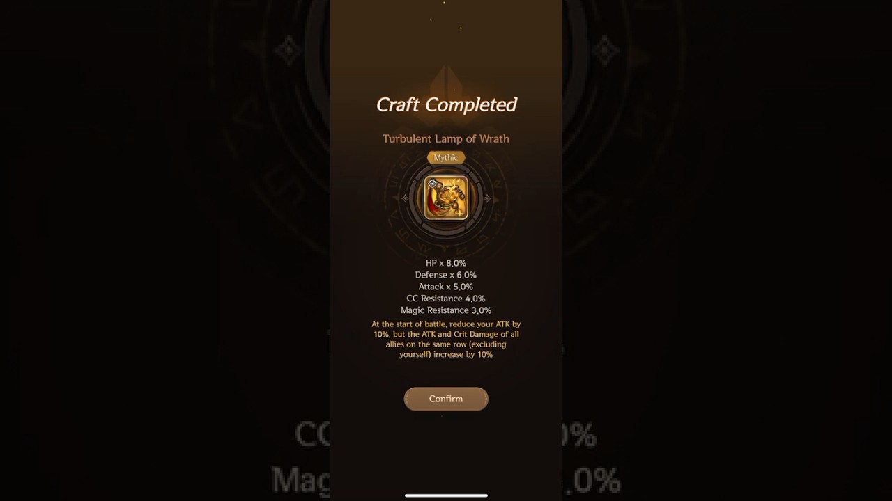 legendary Artifact “Turbulent Lamp Of Warth | Souls • Habby 