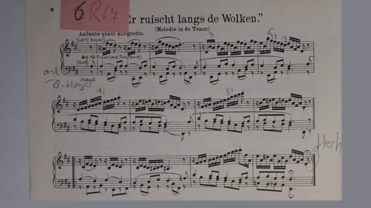 Jan Zwart ER RUIST LANGS DE WOLKEN  Willem van Twillert  Bätz-organ [1827] Harderwijk Live Rec. 1998