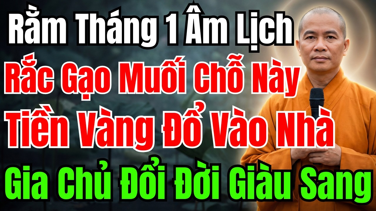 RẰM THÁNG 1 ÂM LỊCH : RẮC MUỐI MÀ CHƯA BIẾT 3 ĐIỀU NÀY, TIỀN BẠC CẢ NĂM KHÓ DƯ