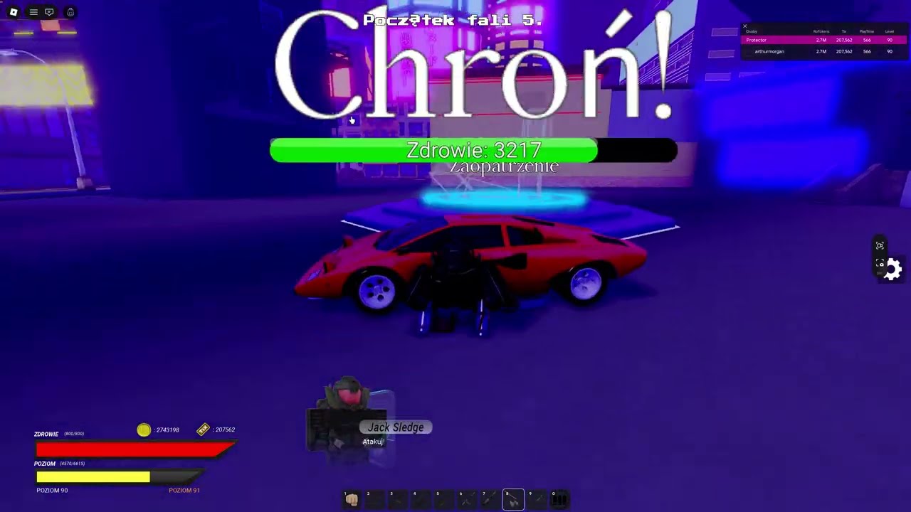 Roblox CHRONIE MOJE LAMBORGHINI DIABLO PRZED ATAKIEM