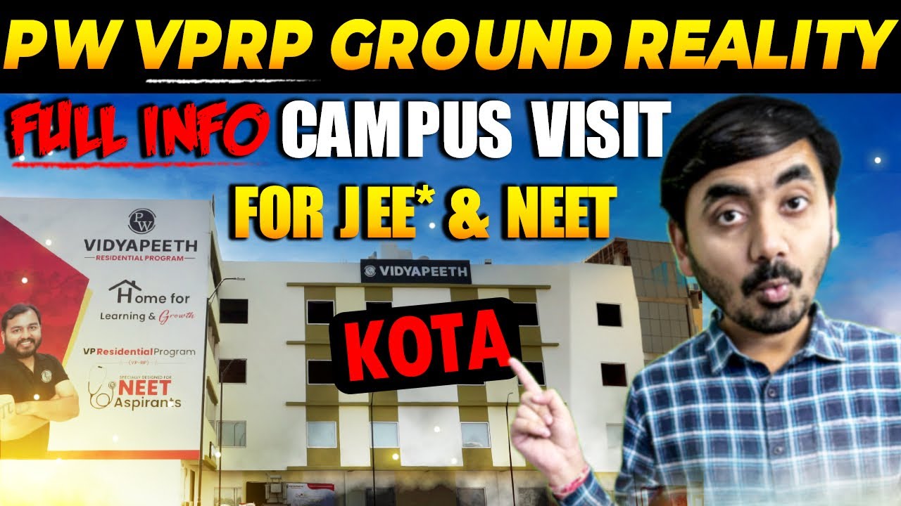 What is PW VPRP Kota Ground Reality🤔 Residential Campus | Students Review for NEET & JEE* | Details✅
