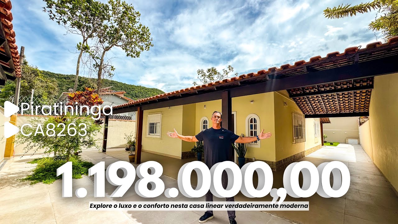 CASA LINEAR ESPETACULAR EM BAIRRO HIPER RESIDENCIAL l LUIS IMÓVEIS (CA8263)