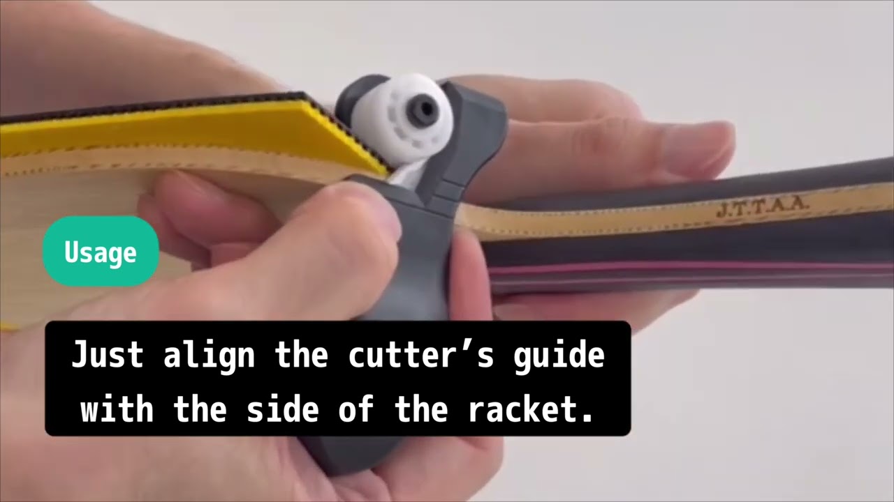 QLOP RUBBER CUTTER “2Q刃(tsukuba)” HOW TO #tabletennis #qlop