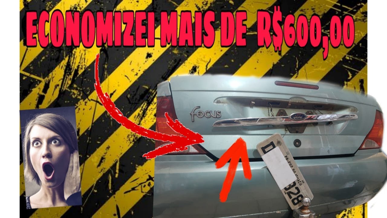 ARRUMANDO FRISO TRASEIRO DO FORD FOCUS COM MENOS DE R$10,00 | MEU PRIMEIRO CARRO | #FORD #FOCUS