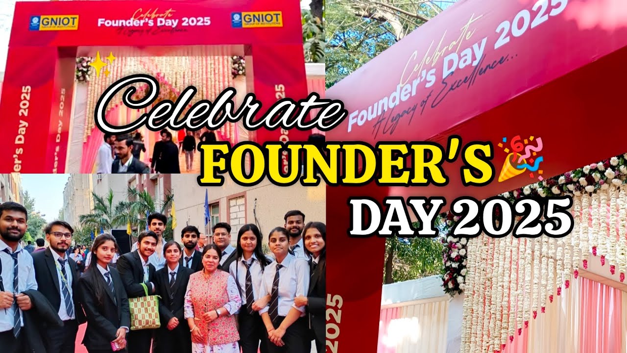 2025😍 Founder's day celebration 🎉 (GNIOT)