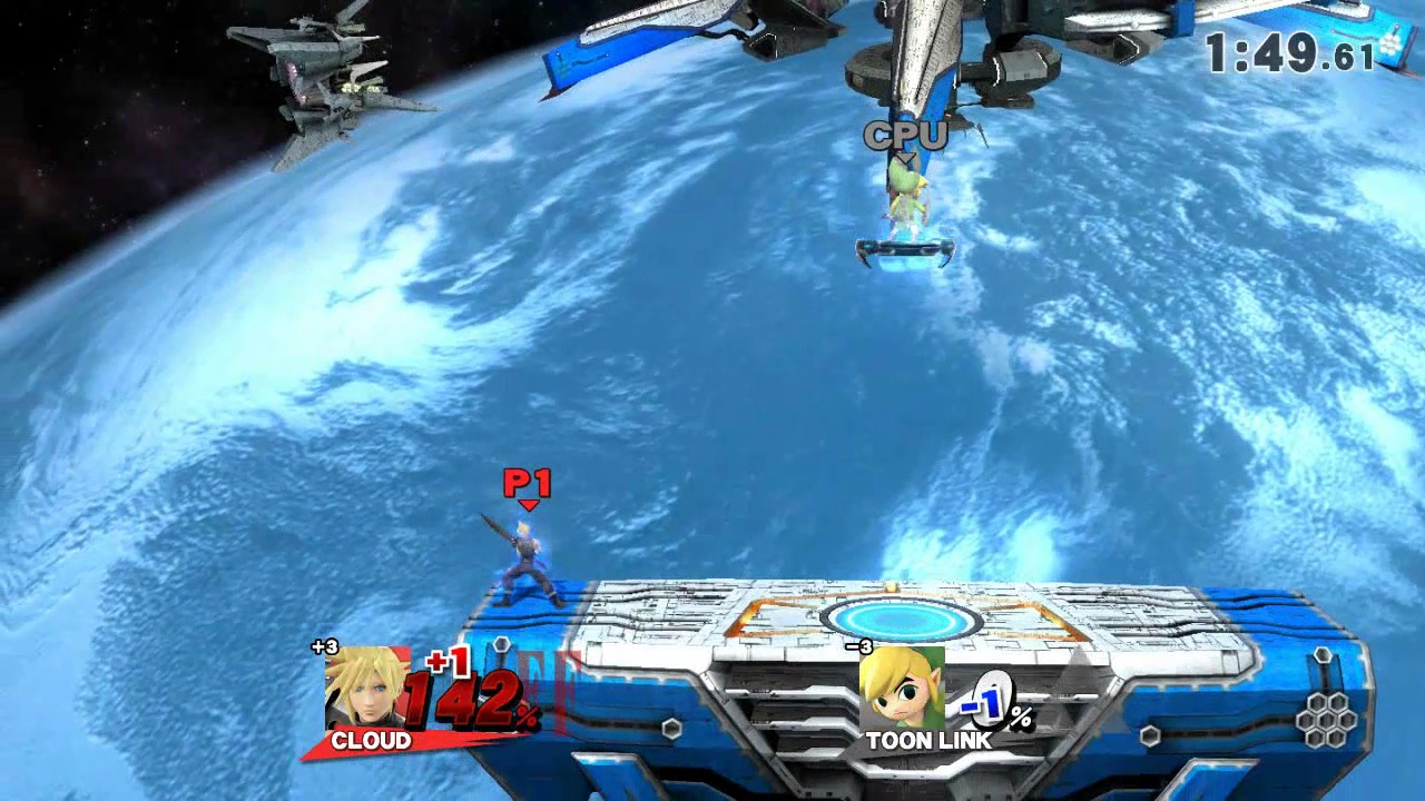 cloud vs toon link SSB WiiU