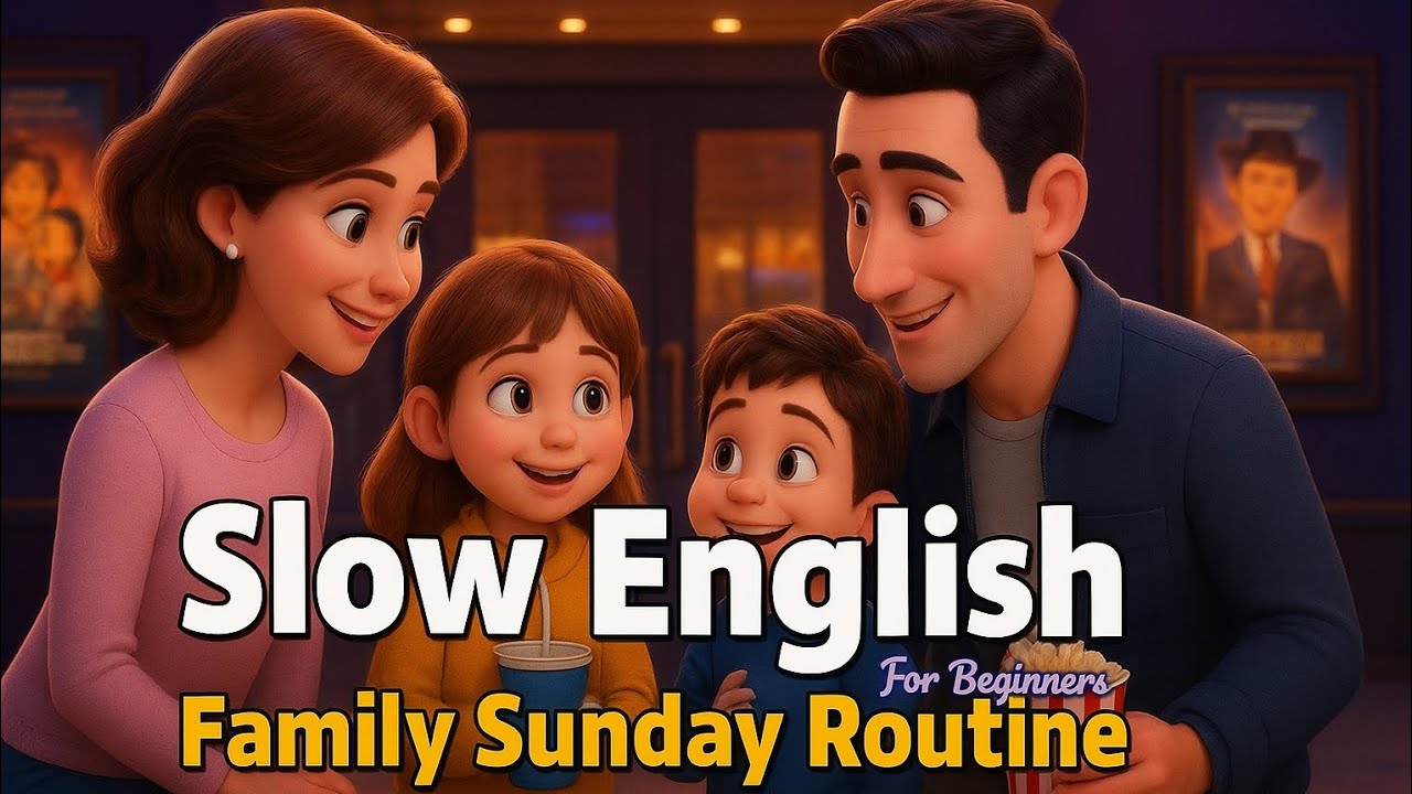 Family Sunday Routines to Boost Your English Skills | Easy English Listening Practice (A2 Level)