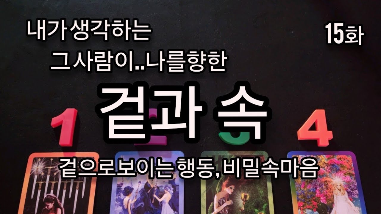 [타로] 그 사람의 겉으로보이는태도와 진짜속마음,비밀스런속마음 