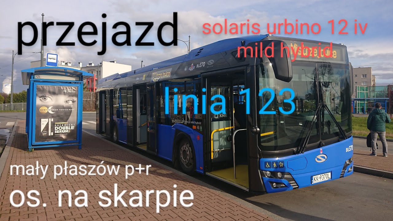 solaris urbino 12 iv mild hybrid, linia 123: mały płaszów p+r - os. na skarpie