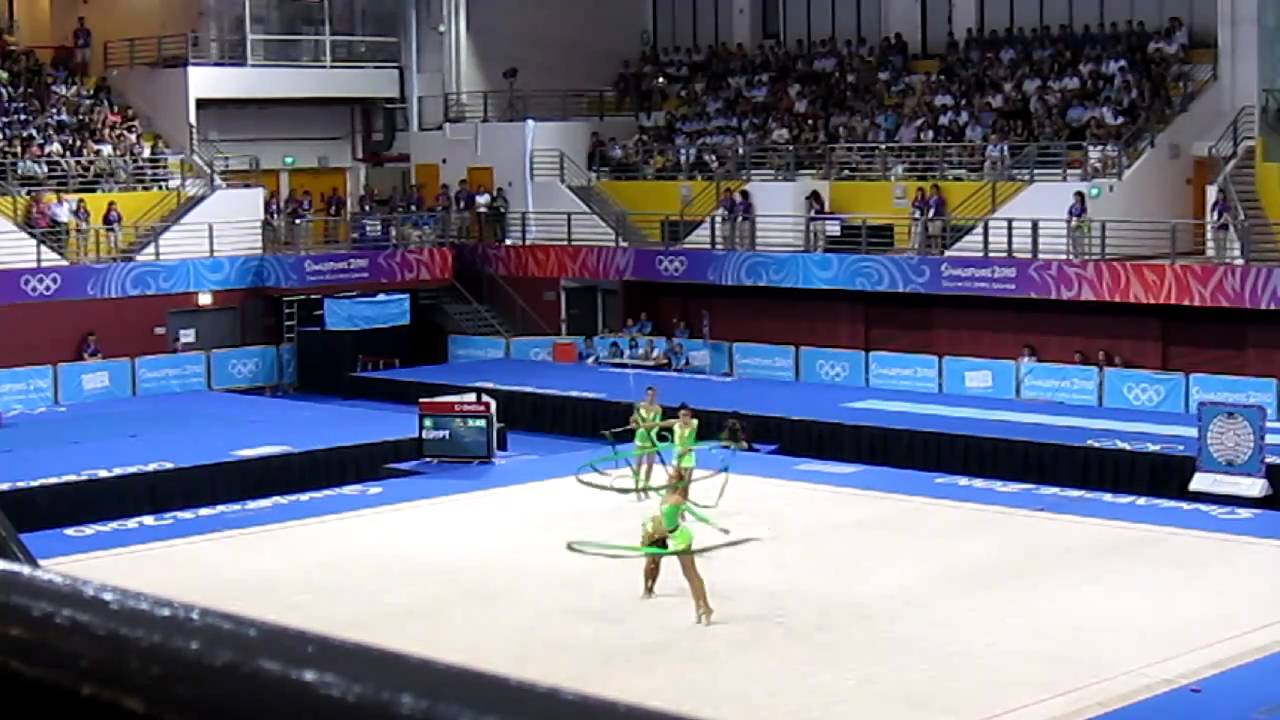EGY RG Grp Ribbon FINAL - Singapore YOG 2010 Rhythmic Gymnastics (Rank 2)