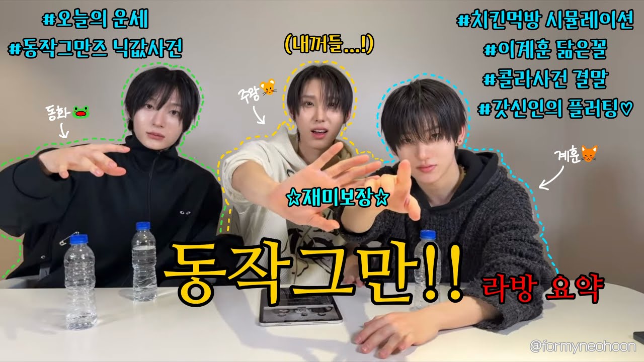 [킥플립] 동작그만즈 라이브 요약 (재미보장)