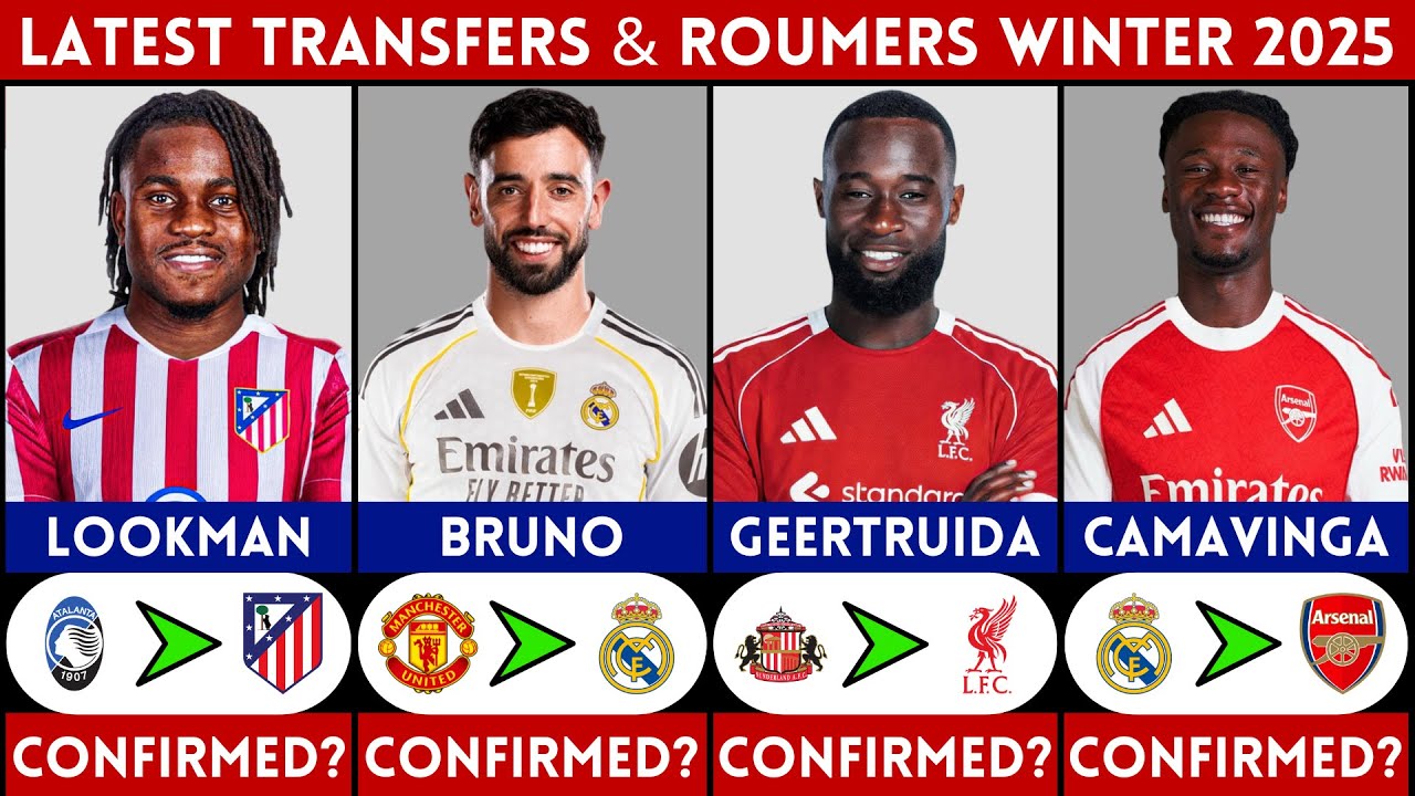 🚨 LATEST CONFIRMED TRANSFER AND RUMOURS WINTER 2026 | LOOKMAN, BRUNO, CAMAVINGA, GEERTRUIDA......