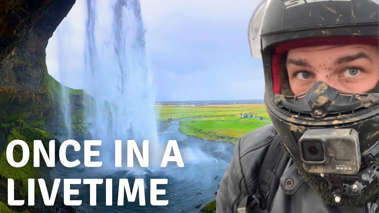Exploring a very special Waterfall / Iceland Motorcycle Trip E.P. 5 (Yamaha XJ 600) Seljalandsfoss