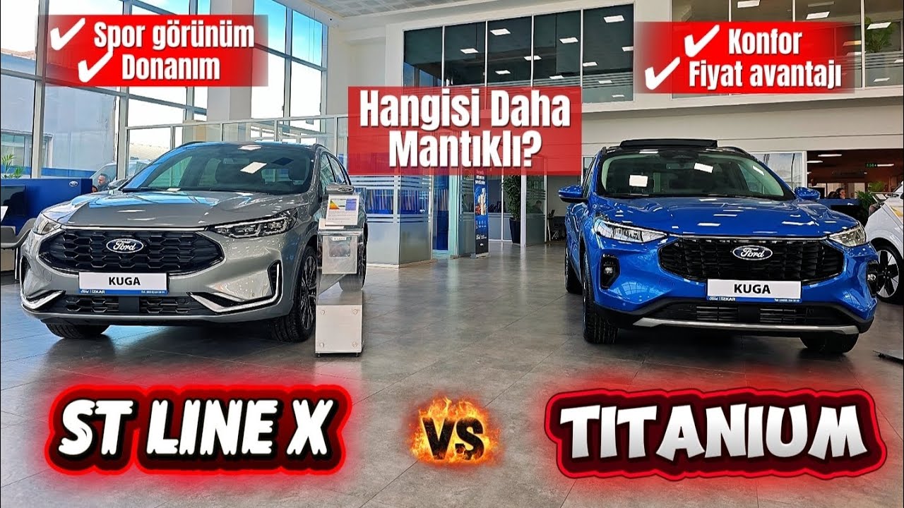 Ford Kuga Titanium vs ST-Line X 🔥 Donanım Karşılaştırması ve Ödeme Koşulları