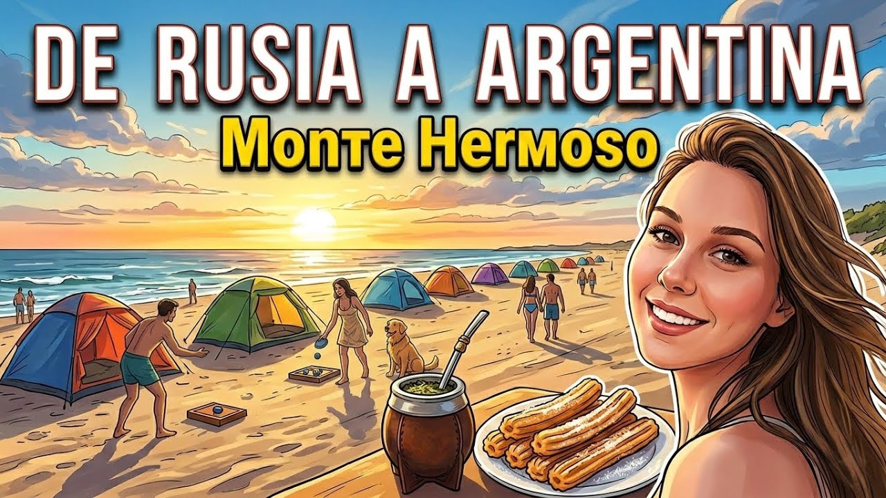 De Rusia a Argentina. VIAJAR por ARGENTINA: Nuestra experiencia en MONTE HERMOSO, playa Buenos Aires