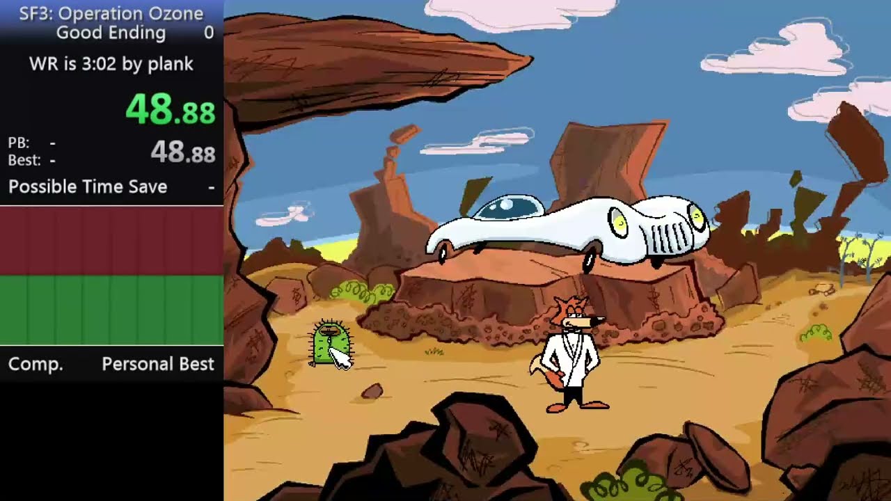 Spy Fox 3 Any% Good Ending in 2:58 [WR]