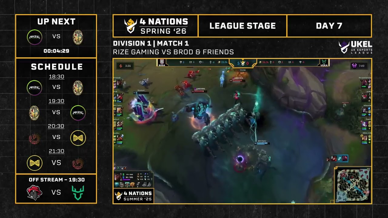 UKEL | Spring 26 | W4D1 | UK&I National League of Legends