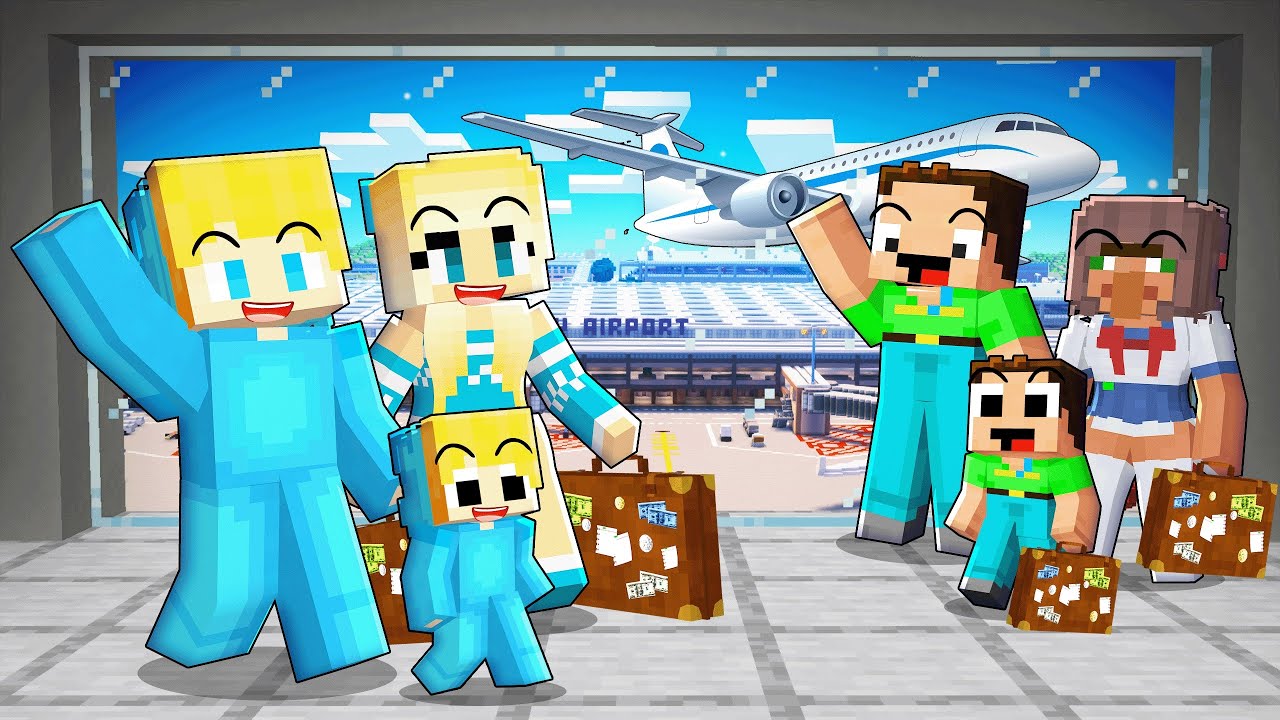 Ukri und Billy Familie überleben ihren ersten Flug in Minecraft!