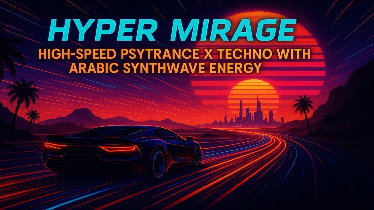 Hyper Mirage | High-Speed Psytrance x Techno with Arabic Synthwave Energy
