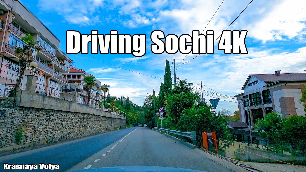 Driving Sochi 4K - Russia - Krasnaya Volya village (part 1)