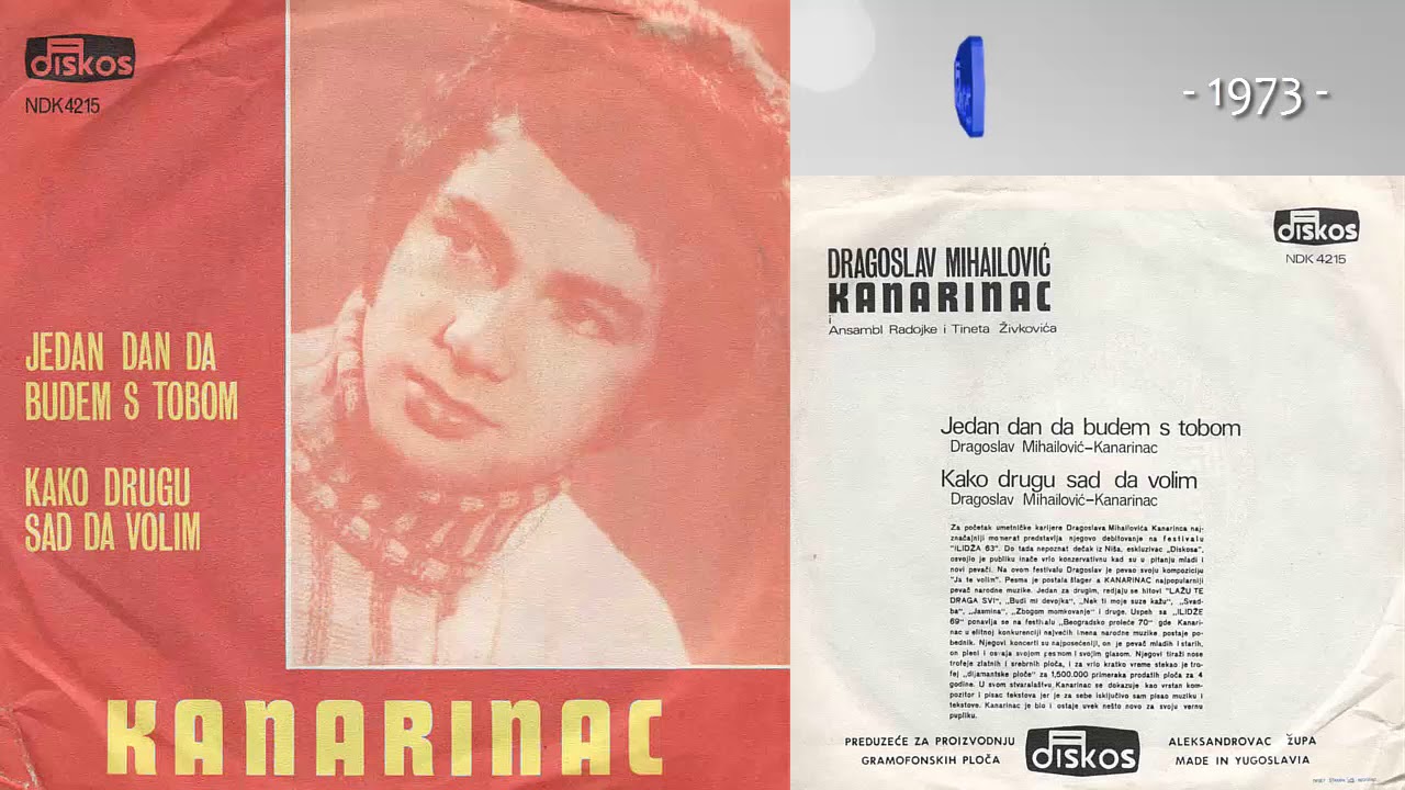 Dragoslav Mihajlovic Kanarinac - Jedan dan da budem sa tobom - (Audio 1973)