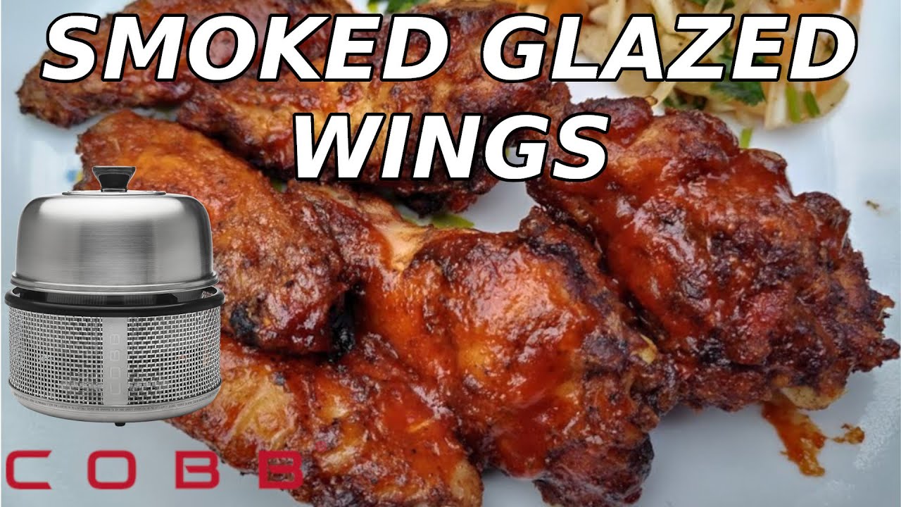 Glazed CHICKEN Wings |  Smoked Wings | COBB Grill #cookingoutdoors #cobbgrill