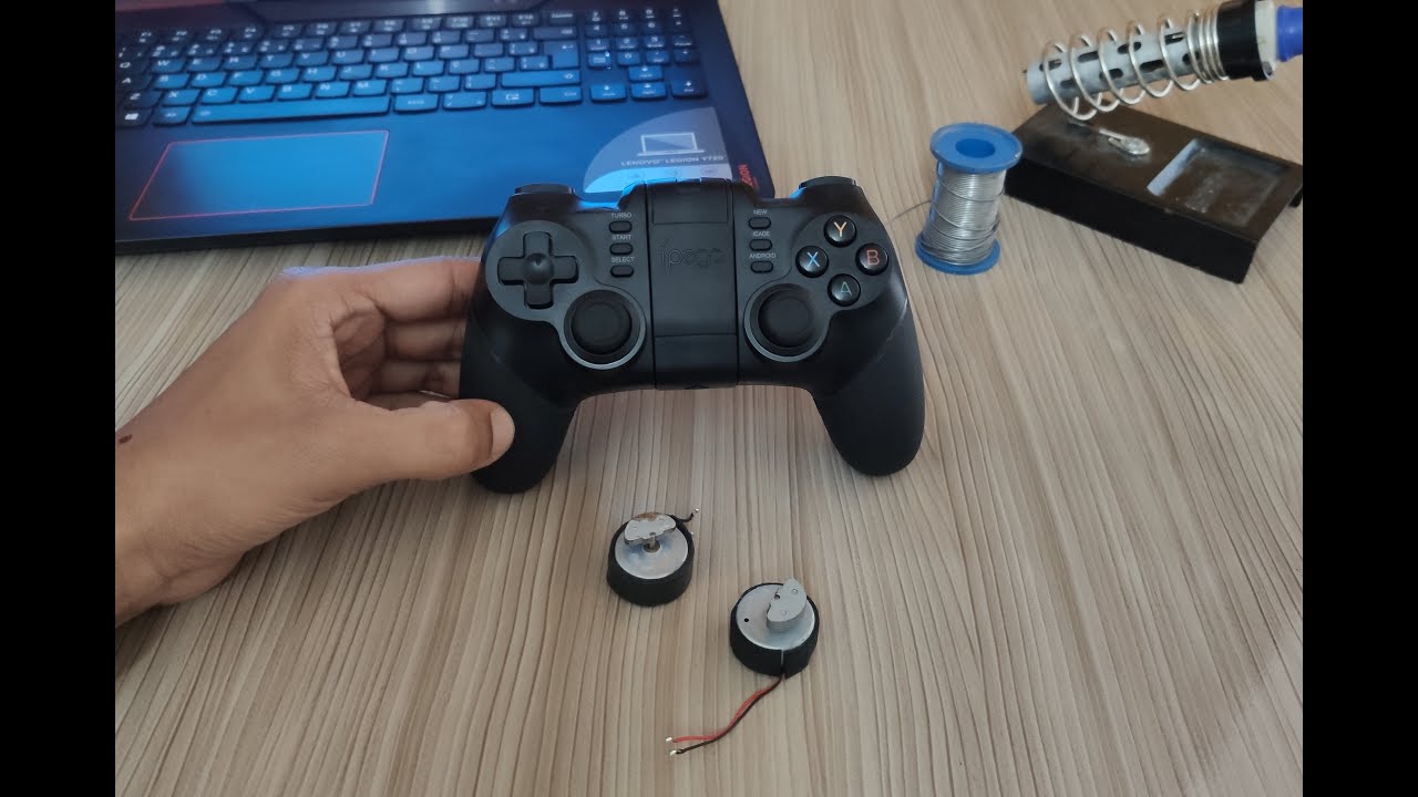 Gamepad Ipega PG-9076 Ativando a vibração.