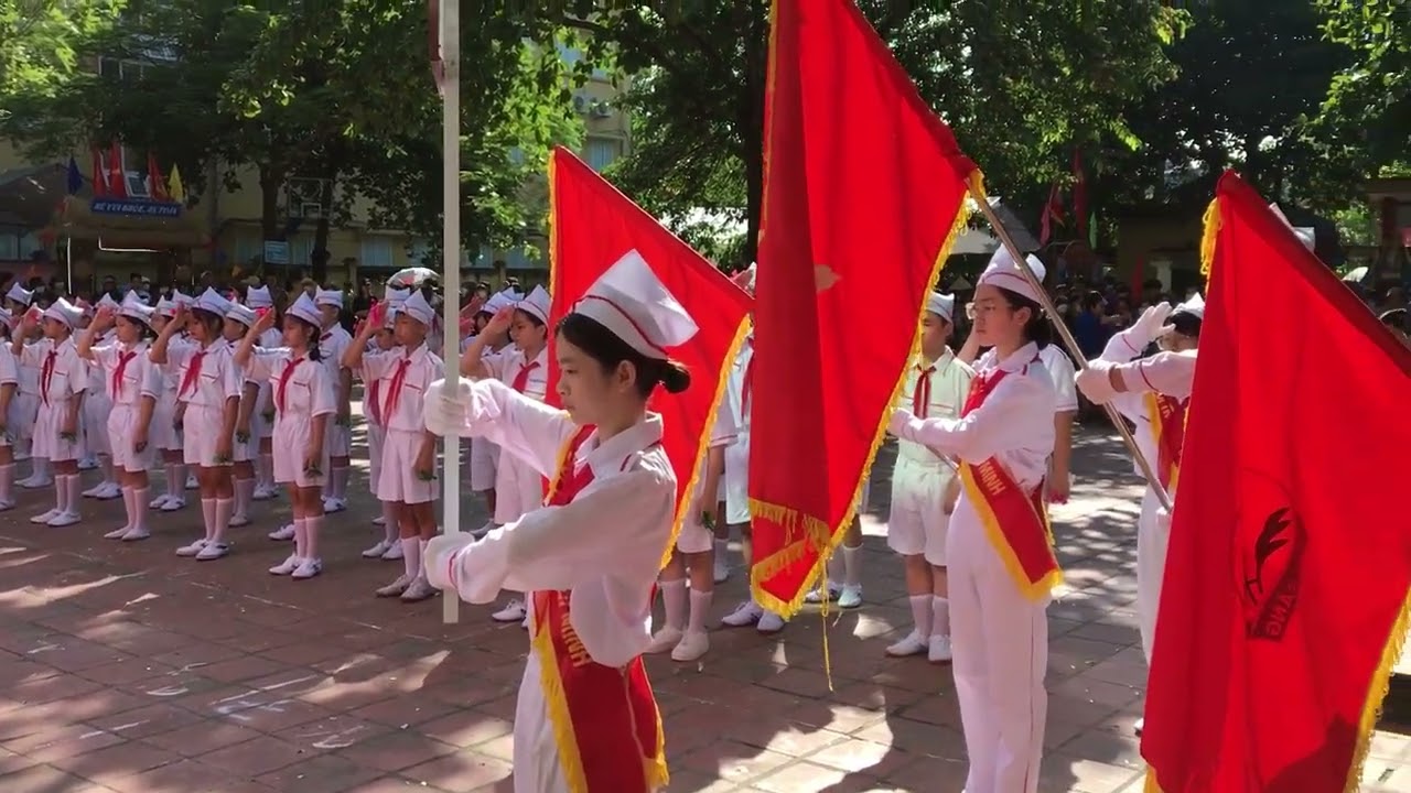 Phần thi nghi thức chi đội thôn Nghĩa Trai - Trại hè 2022 - Văn Lâm Hưng Yên