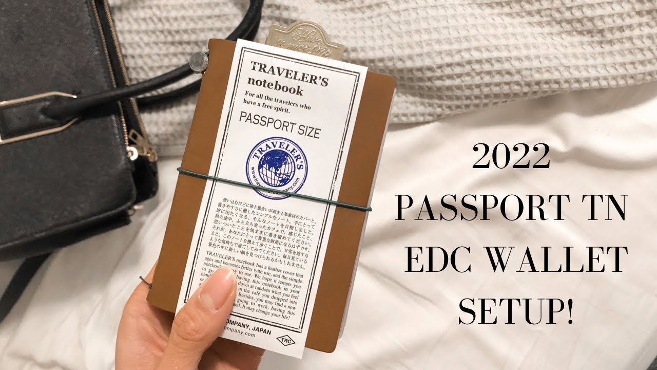 Travelers Company Passport Notebook Unboxing and Setup | passport TN wallet setup