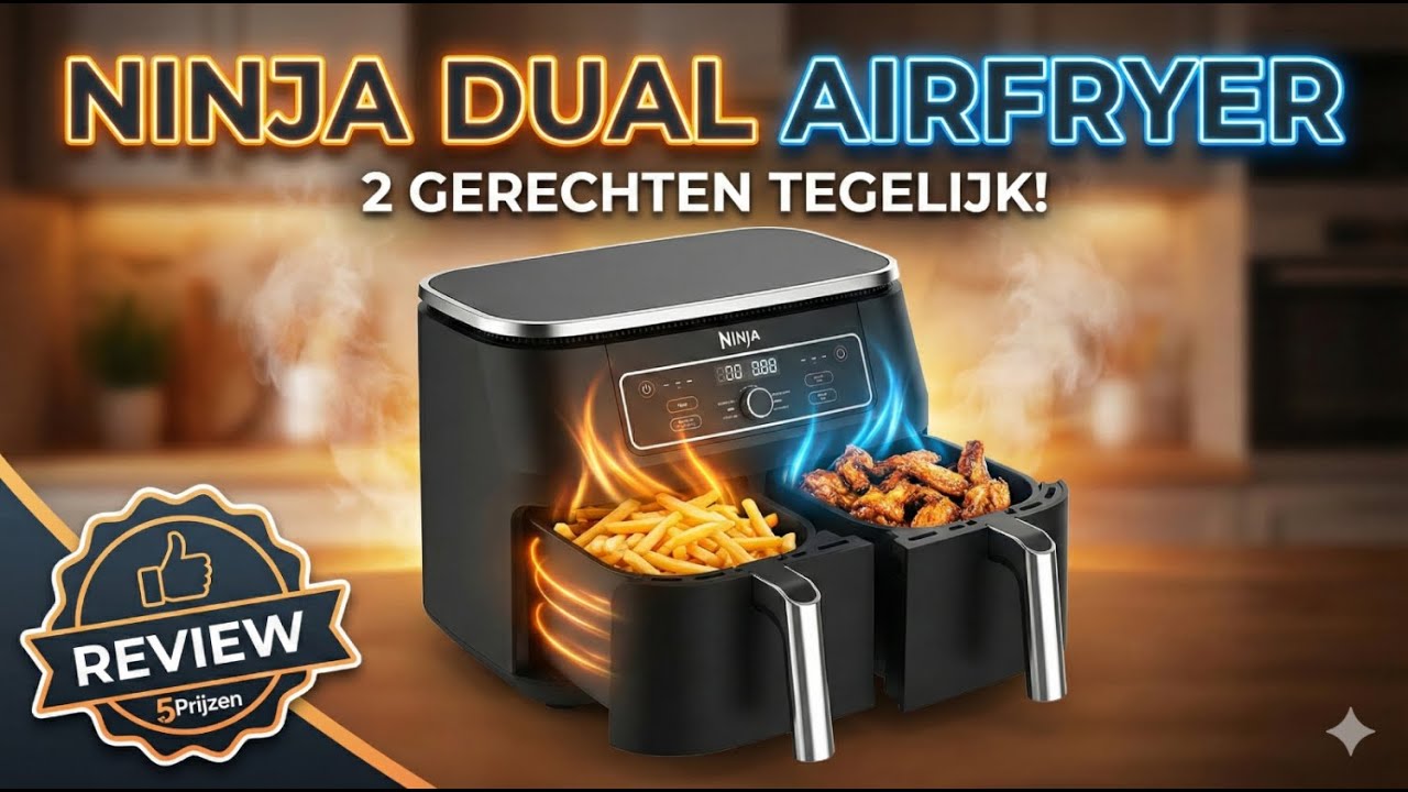Ninja Foodi AF300EU Review: Dubbele Airfryer XXL voor 2 Gerechten Tegelijk!