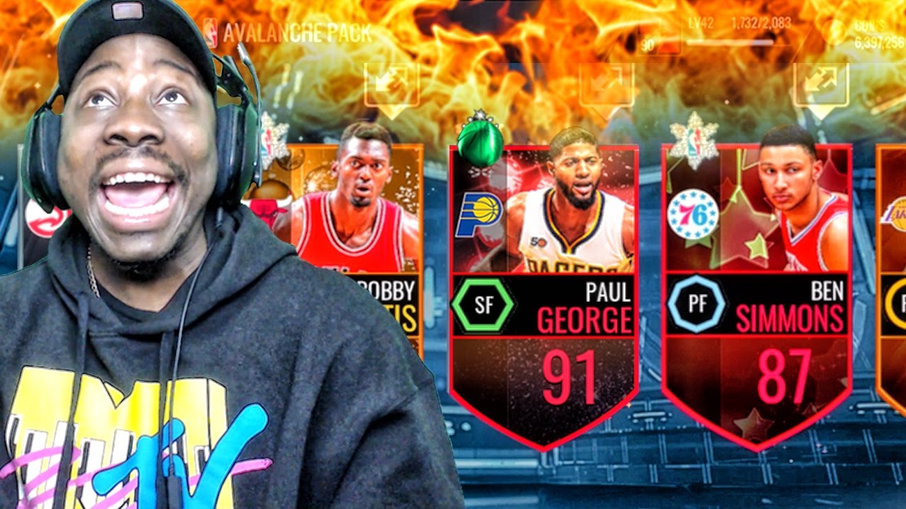 AVALANCHE PACK OPENING TO START THE NEW YEAR! NBA Live Mobile 16 Gameplay Ep. 57