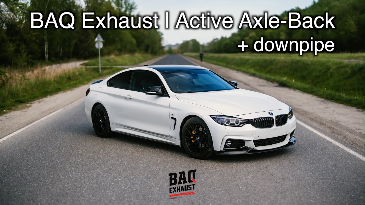 BMW F32 428i xDrive N20 | BAQ Exhaust + downpipe sound | Sportowy wydech M-Performance | #BAQ
