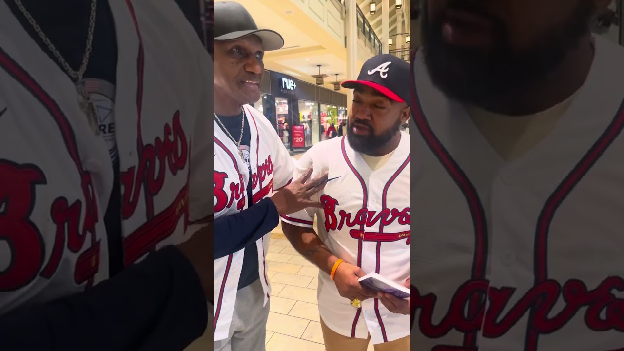 OTIS NIXON OF THE ATLANTA BRAVES..has a message for the City of Atlanta!