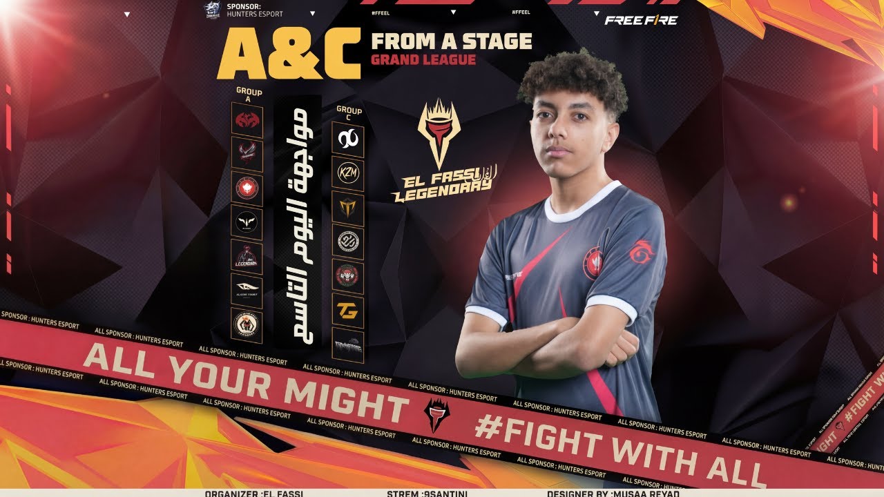 🔴 FASSI  LEGENDERY LEAGUE SEASON 3 | DAY 9 - A X C - 400 $😎
