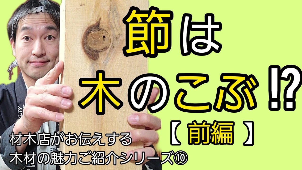 節は木のたんこぶ！？【節とは何かご紹介します】前編【材木店がお伝えする木材の魅力ご紹介シリーズ⑩】