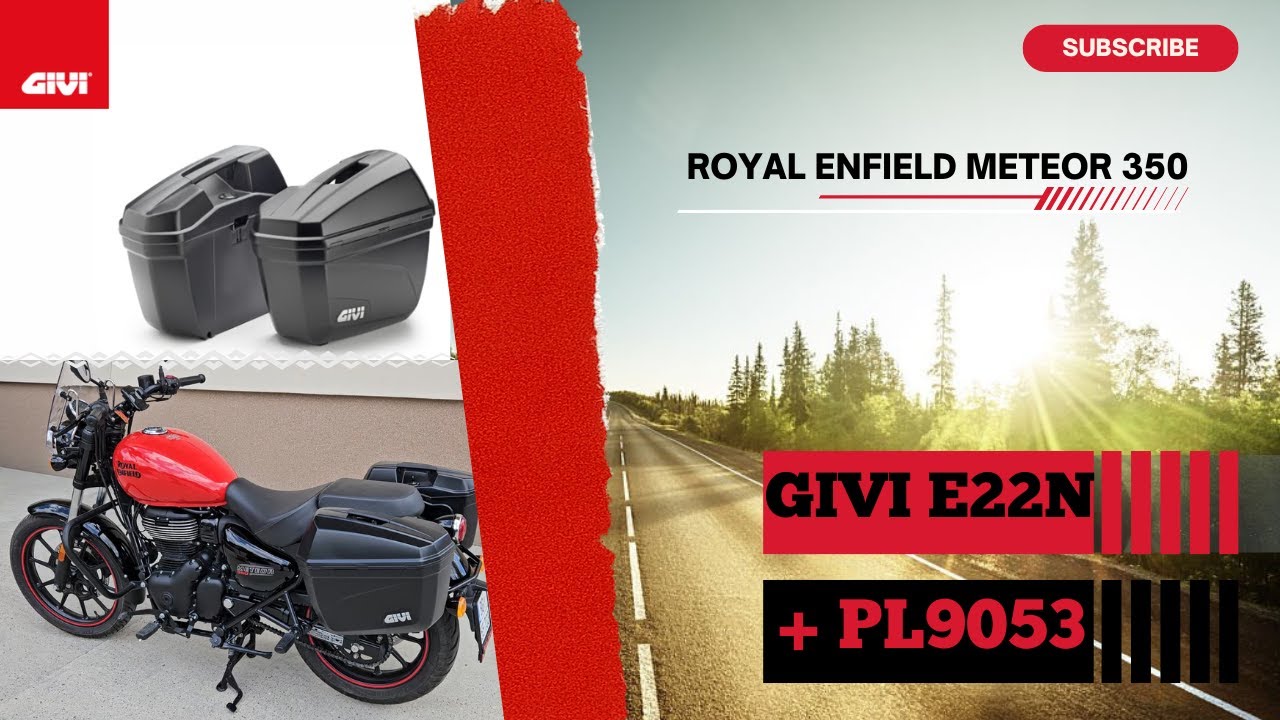 GIVI E22N + PL9053 - Royal Enfield Meteor 350 | unboxing installation