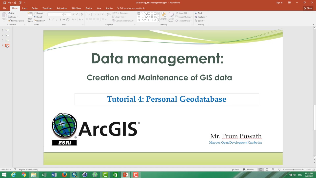 Introduction to data management with ArcGIS