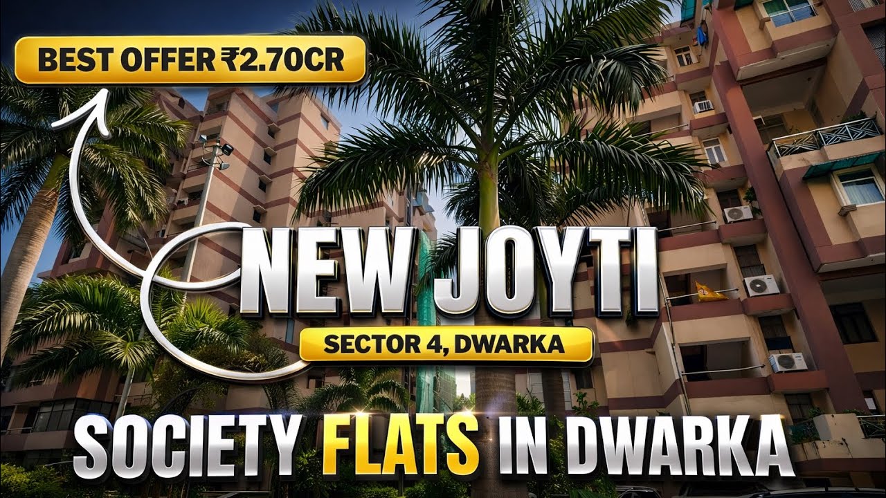 New Jyoti Apartment ✅ 3 BHK Ultra Luxury | Society Flats in Dwarka For Sale ~ Sector 4, Dwarka 