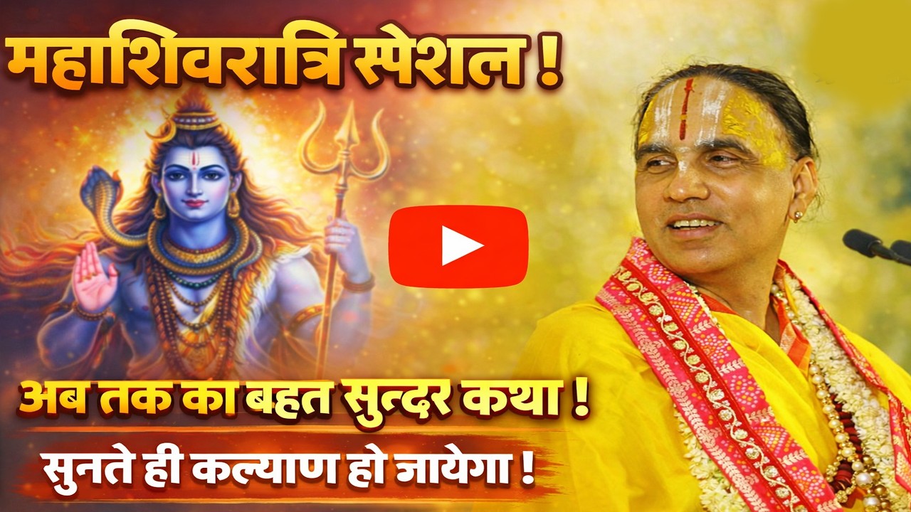 महाशिवरात्रि स्पेशल ! अब तक का बहुत सुन्दर कथा ! सुनते ही कल्याण हो जायेगा ! Raghvacharya Ji maharaj