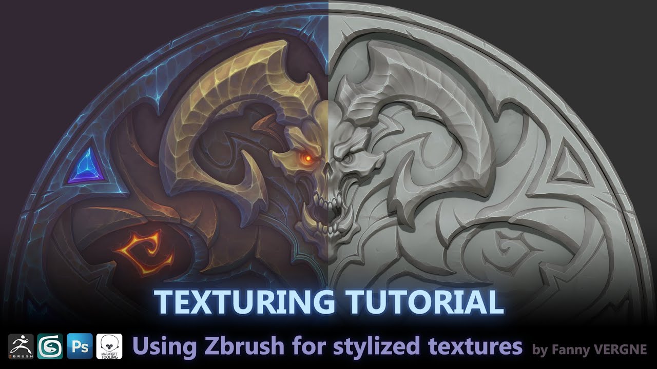 Texturing Tutorial, Using Zbrush for stylized textures