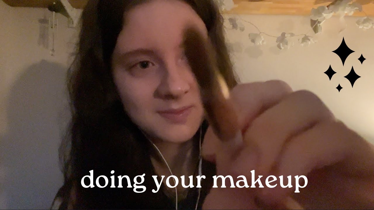 doing your makeup ASMR (brushing, rummaging+)