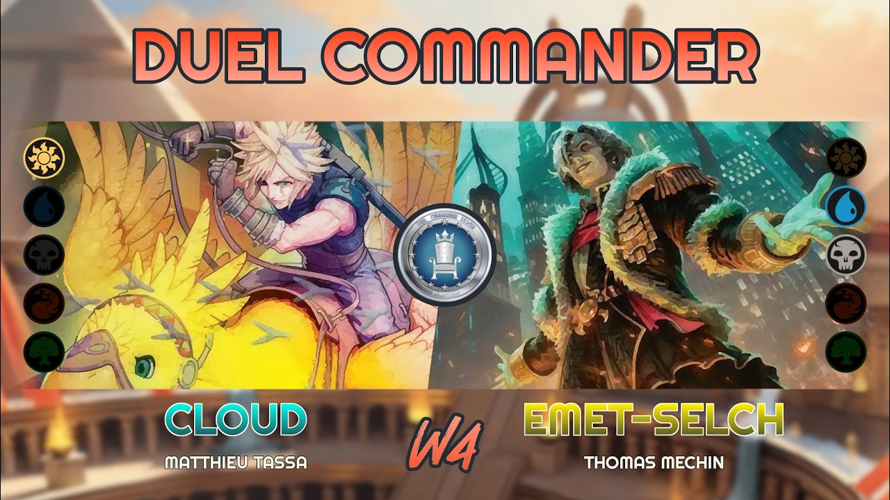 Клауд (Матье Тасса) vs. Эмет-Сельх (Томас Мечин) - W4 - Duel Commander League│MTG│bitzelberg