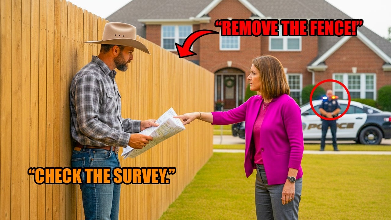 HOA Karen Called County Officers to Remove My Fence — The Survey Stakes Proved the Boundary Was Exac