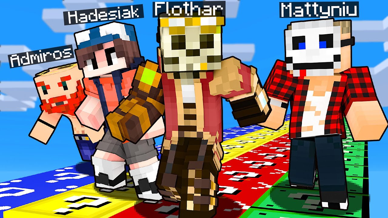 POWRÓT EKIPOWYCH WYŚCIGÓW LUCKY BLOCK W MINECRAFT