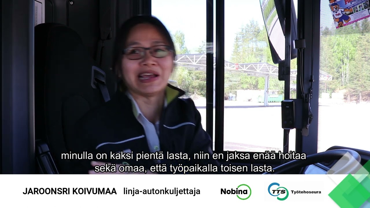 Jaroonsri Koivumaa uratarina linja autonkujettajaksi Nobinalle