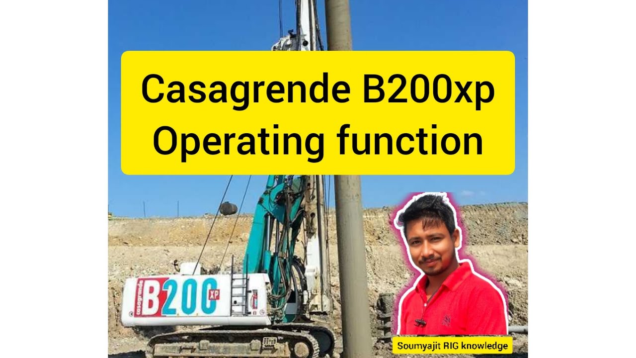 Casagrende B200xp#hindi# all function in #hydraulic boring rig#