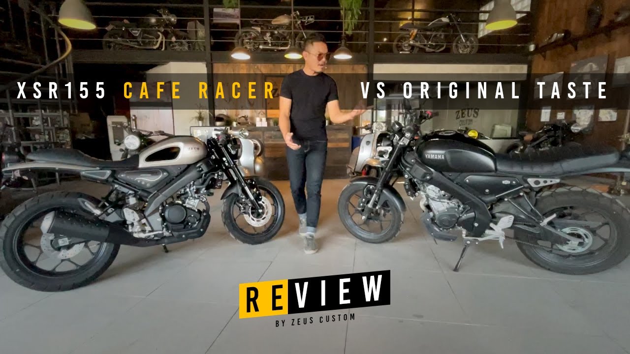 รีวิว YAMAHA XSR155 รถเดิม vs รถพร้อมชุดแต่ง Cafe Racer Limited 200 คัน โดย Zeus Custom [Eng-Sub]