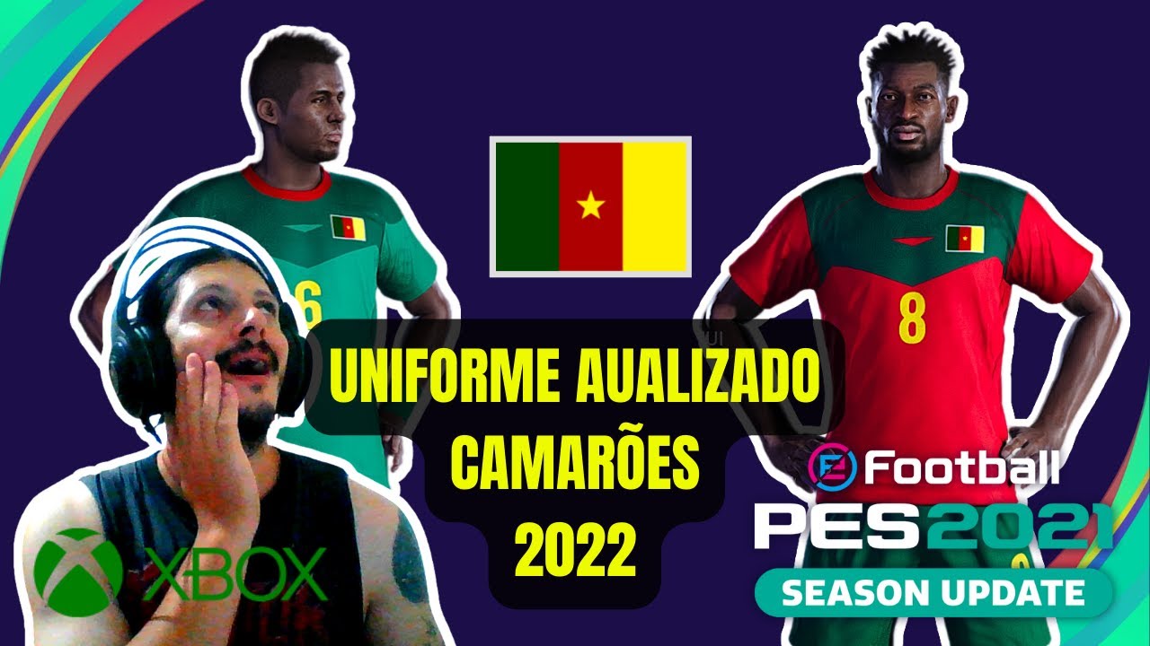 PES 2021- UNIFORME SELEÇÃO DO CAMARÕES 2022 COPA DO MUNDO XBOX